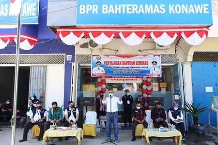 144 Nasabah UMKM BPR Bahteramas Konawe Dapat Bantuan Covid-19