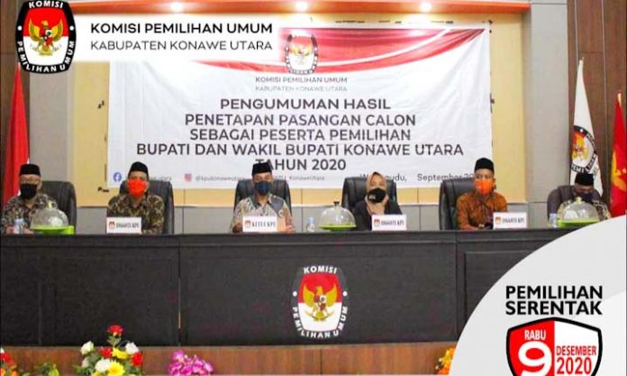 KPU Tetapkan Ruksamin-Abuhaera dan Raup-Iskandar Paslon di Pilkada Konut