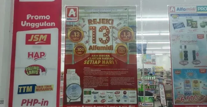 Semarak Ulang Tahun Alfamidi Banjir dengan Hadiah Jutaan Rupiah