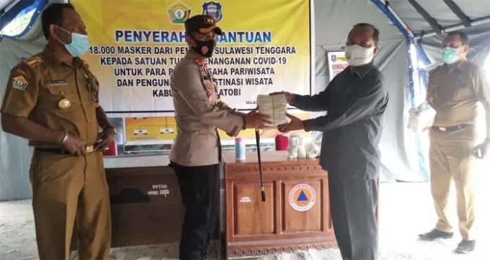 Ribu Masker Siap Disebar ke Pelaku Pariwisata di Wakatobi