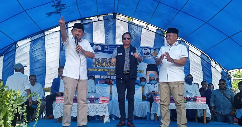Diusung 4 Parpol, Pasangan Ridwan Zakariah - Ahali Melenggang di Pilkada Butur