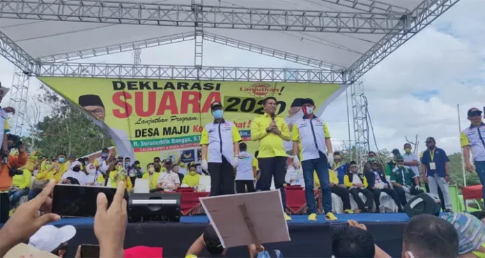 Deklarasi Pasangan Surunuddin - Rasyid, Irham Ajak Warga Lanjutkan 2 Periode