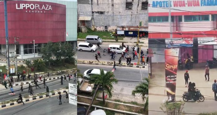 Kerusuhan di Kendari: Terjadi Penganiayaan, Sejumlah Toko Dirusak