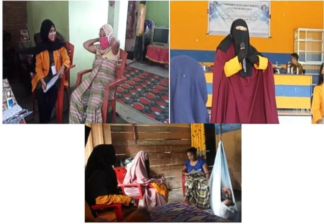 kkn uho 1 Mahasiswa KKN Tematik UHO Beri Penguatan Peran Warga Hadapi Covid-19