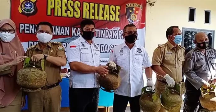 Polisi OTT Pengecer 352 Tabung LPG 3 Kg di Konawe, Tersangka Belum Ditetapkan