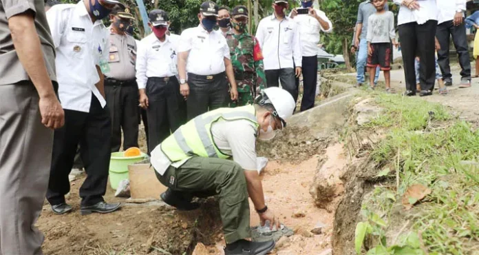 Talud di Purirano Kendari Mulai Dibangun