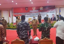Empat Pjs Bupati di Sultra Dikukuhkan Empat Pjs Bupati di Sultra Dikukuhkan