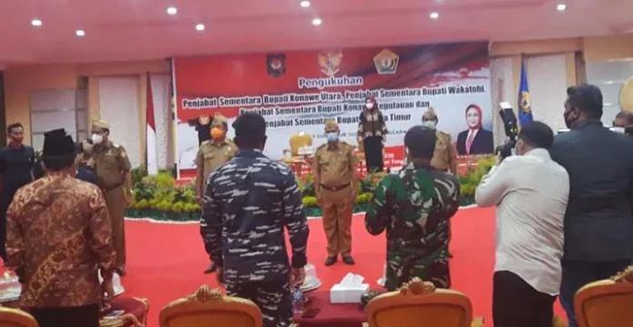 Empat Pjs Bupati di Sultra Dikukuhkan