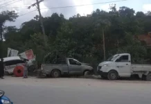 Kecelakaan Beruntun di Konsel, Satu Kendaraan Milik Polisi Kecelakaan Beruntun di Konsel, Satu Kendaraan Milik Polisi