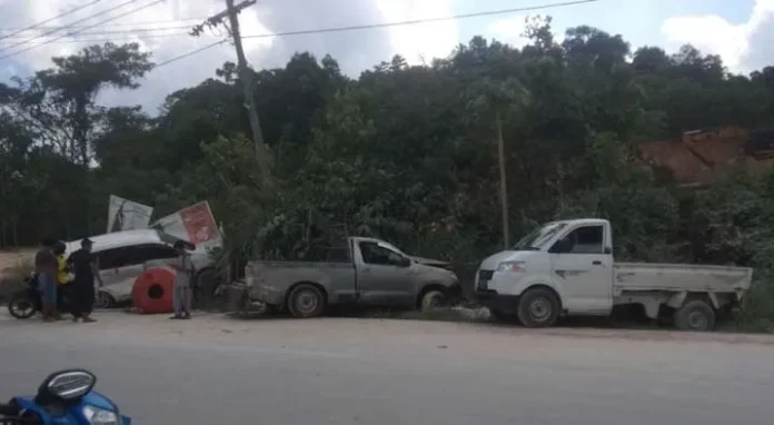 Kecelakaan Beruntun di Konsel, Satu Kendaraan Milik Polisi