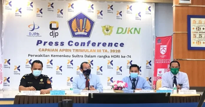 djb Pendapatan Negara Hingga Triwulan III di Sultra Terkoreksi Akibat Covid-19