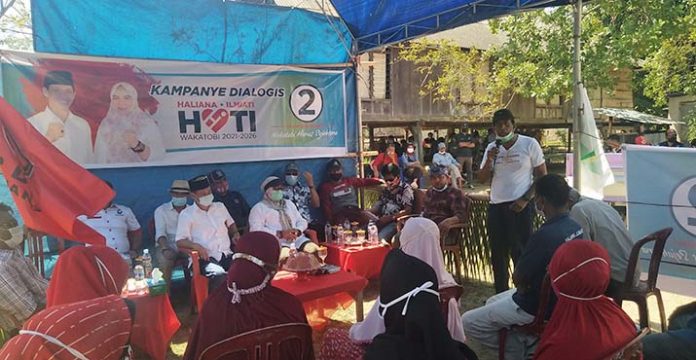 Paslon Haliana-Ilmiati Daud Gelar Kampanye Dialogis di Kaledupa