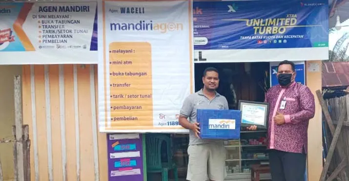 Bank Mandiri Raha Beri Hadiah untuk 3 Agen dengan Transaksi Tertinggi
