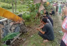 Satu Unit Mobil di Konsel Terperosok ke Jurang Satu Unit Mobil di Konsel Terperosok ke Jurang