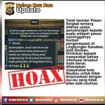 Pesan Berantai Warga Kanakea Bakal Menyerang Beredar, Kapolres Baubau : Itu Hoaks Pesan Berantai Warga Kanakea Bakal Menyerang Beredar, Kapolres Baubau : Itu Hoaks