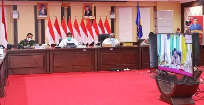 Ali Mazi Beri Tanggapan Saat Rakor Virtual UU Cipta Kerja
