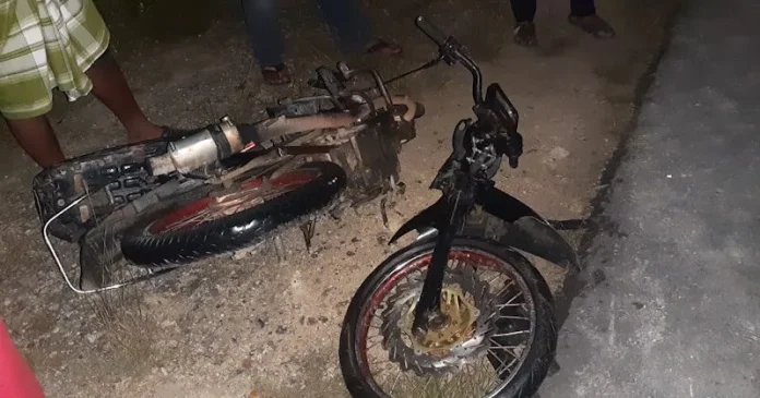 Hindari Truk, Dua Motor Saling Tabrak di Mubar