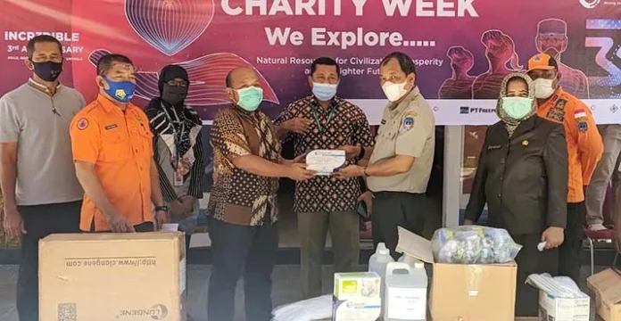 PT Antam Beri Bantuan APD dan Alat Olahraga ke Pemkab Kolaka