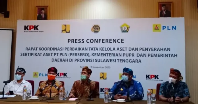 pers Amankan Aset Tanah di Sultra, PLN Kerjasama KPK dan Kementerian ATR/ BPN