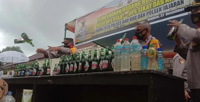 Kapolres: Regulasi Hambat Pemberantasan Miras Ilegal di Baubau