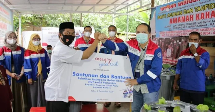 Pertamina Beri Bantuan 63 Yayasan Panti Asuhan dan Ponpes se-Sulawesi