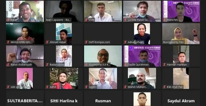 Aklamasi, Rosniawati Fikri Resmi Jadi Ketua AJI Kendari