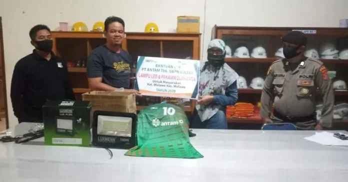 antam upbn sultra ANTAM UBPN Sultra Salurkan Bantuan CSR di Kabupaten Konut