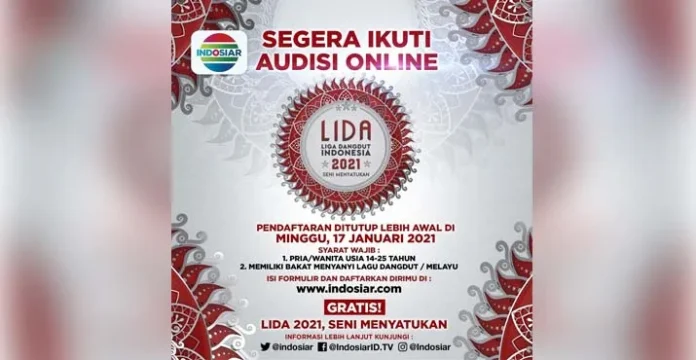 Segera Daftar, Audisi Liga Dangdut 2021 Kembali Dibuka di Sultra Secara Online