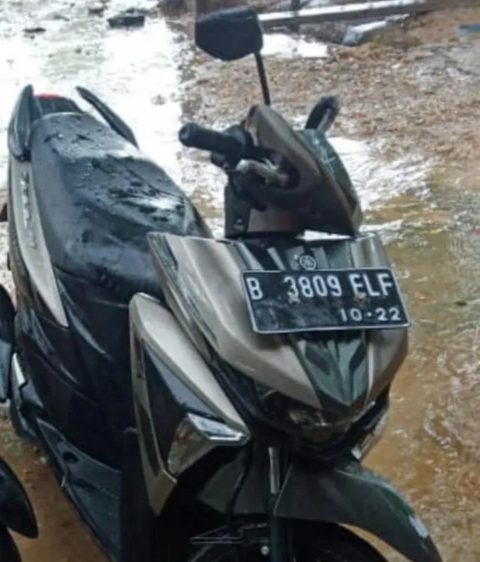 Motor yang berhasil dibawa para pelaku begal