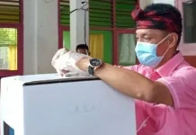 Mencoblos di TPS 3 Mandati 2, Haliana Optimis Menang Mencoblos di TPS 3 Mandati 2, Haliana Optimis Menang