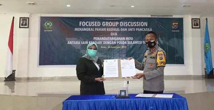 IAIN Kendari Gandeng Polda Sultra Cegah Paham Radikalisme