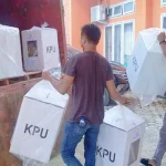 170 Kotak Suara Tiba di KPU Butur 170 Kotak Suara Tiba di KPU Butur