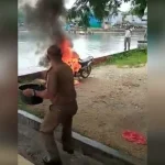 Satu Motor Terbakar di Baubau, Diduga Korsleting Kabel Busi Satu Motor Terbakar di Baubau, Diduga Korsleting Kabel Busi