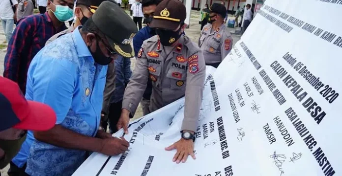 Pilkades 2020, Bupati Buteng Minta Warga Taati Prokes Corona