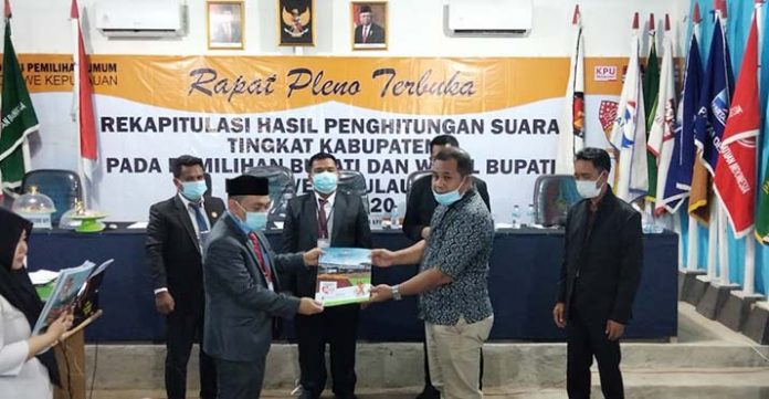 Pleno KPU Konkep, Paslon Amrullah-Lutfi Raih 12.769 Suara