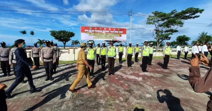 polres kolut 118 Personel Gabungan Amankan Natal dan Tahun Baru di Kolut