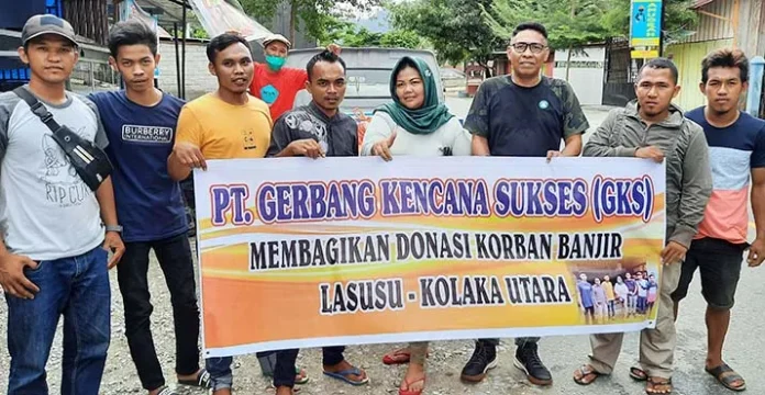 Peduli Banjir, PT GKS Salurkan Ratusan Paket Makanan Siap Saji