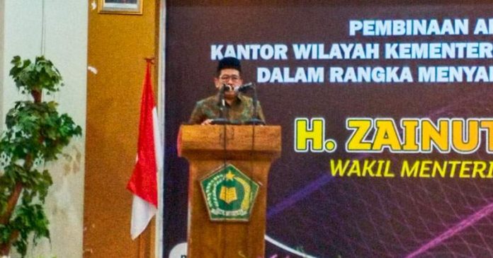 Wakil Menteri Agama (Wamenag) RI Zainut Tauhid Sa'adi