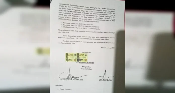 Kasus Mandek di Polsek, Korban Penganiayaan Lapor ke Polda Sultra