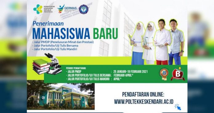 Ini Syarat Pendaftaran Mahasiswa Baru Poltekkes Kendari