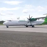 Citilink Mendarat Perdana di Bandara Sugimanuru Mubar Citilink Mendarat Perdana di Bandara Sugimanuru Mubar