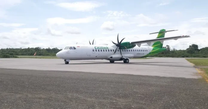 citilink Citilink Mendarat Perdana di Bandara Sugimanuru Mubar