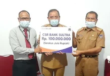 Pemkab Mubar Terima Dana CSR Rp100 Juta dari Bank Sultra Pemkab Mubar Terima Dana CSR Rp100 Juta dari Bank Sultra