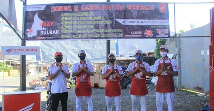 Layanan Servis Gratis Honda Disambut Antusias Warga Sulbar
