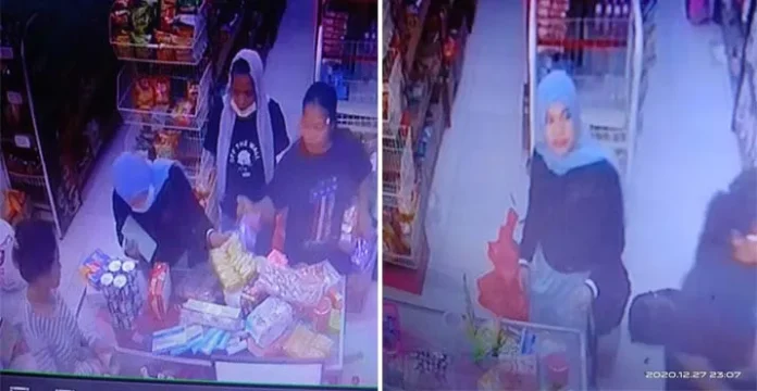 Mencuri di Swalayan Konsel, Tiga Wanita Terekam CCTV