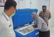 1.520 Dosis Vaksin Covid-19 Tiba di Busel, Bupati dan Ketua DPRD Divaksin Perdana 1.520 Dosis Vaksin Covid-19 Tiba di Busel, Bupati dan Ketua DPRD Divaksin Perdana