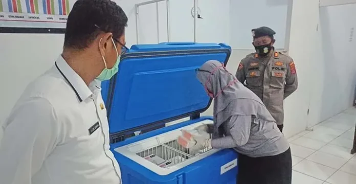 1.520 Dosis Vaksin Covid-19 Tiba di Busel, Bupati dan Ketua DPRD Divaksin Perdana