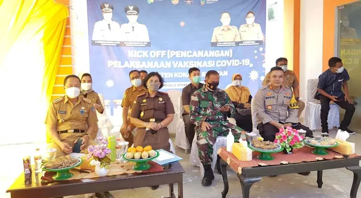 Tiga Pejabat Utama di Konsel Batal Disuntik Vaksin Covid-19