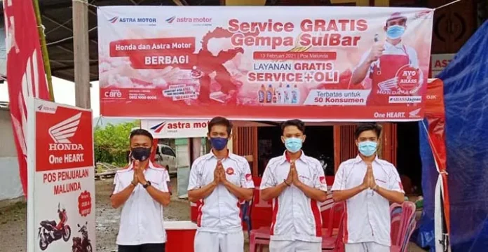 Tak Henti Membantu Warga Sulbar, Asmo Sulsel Beri Layanan Servis Gratis