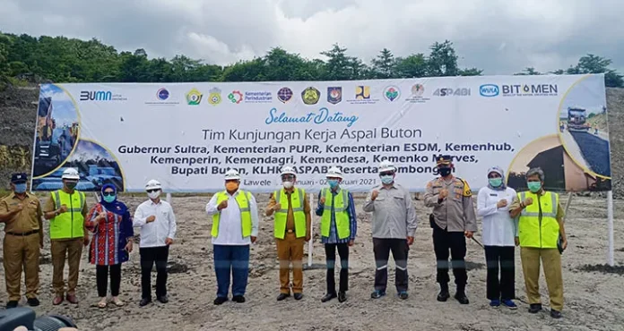 Empat Kementerian Tinjau Lokasi Tambang Aspal Buton